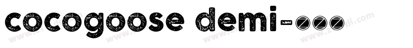 cocogoose demi字体转换
